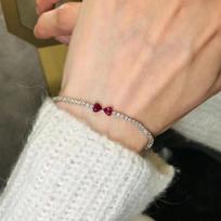 Elegant Pigeon Blood Ruby Jewelry Set: Ring & Necklace - Versatile, Fashionable, and High-Class Feel Adjustable