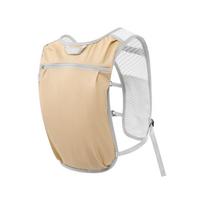 Waterproof Hydration Vest Bag Reflective Design Lightweight Sports Running Vest Breathable Multipocket Water Pack Backpack chaki