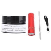 Light Curing Putty 50g Multi Purpose Quick Paste Adhesive Light Curing Repair Filler Kit With Light For 3D Prints Models Crafts balta