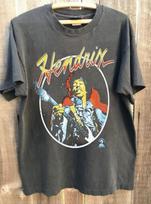 Vintažinis Jimi Hendrix T-shirt su trumpomis rankovėmis, anglies spalvos medvilninis, pakartotinis spaudas WA0581 Unisex S