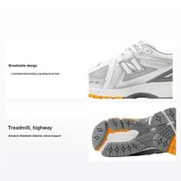 New Balance 1906R sidabriniai oranžiniai unisex sportbačiai M1906RWM 36 white