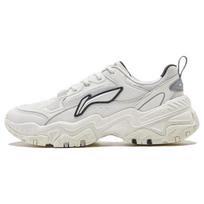 Li Ning Minkštas Atšokimas Smūgį Absorbuojantys Retro Stiliaus Storu Padu Laisvalaikio Batai Vyrams Sportbačiai Balti AGCT423-1 46⅓ white