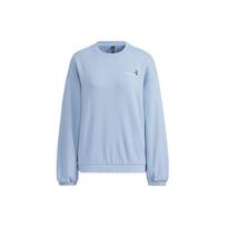 Adidas Neo Wp Sw Ice Skating Pattern Printed Crewneck Sweatshirt Women Sweatshirt Sky-Blue HG9021 L
