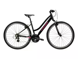 KROSS Evado 2.0 D MY26 / Black-Pink Gloss / moteriškas hibridinis dviratis (28'')