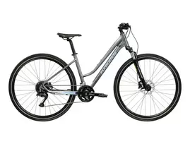KROSS Evado 5.0 D MY26 / Grey-Blue Gloss / moteriškas hibridinis dviratis (28")