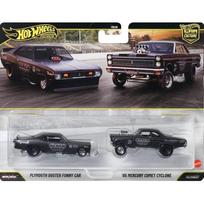PRE-ORDER Hot Wheels Premium 2-pack Modeliukas 1965 Mercury Comet Cyclone + Plymouth Duster Funny Car