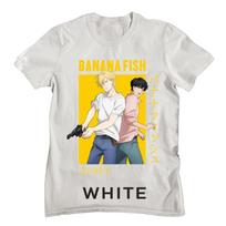 Banana Fish Ash Lynx Eiji Okumura Card Anime New Unisex  White Unisex T-Shirt L