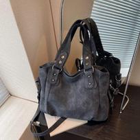 Retro large-capacity bag women's new fashion tote bag versatile class commuter shoulder messenger bag juoda
