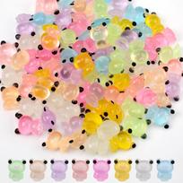 20 / 50PCS Luminous Frog Figurines Glow In Dark Min High Quality Durable Design Safe for Children i Resin Animals Ideal For Fairy Garden Decor Present