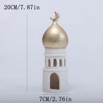 Middle Eastern Style Resin Statue Decor Kaaba Dome Castle House Mosque Islamic Desktop Ornament Ramadan Muslim Islamic Theme