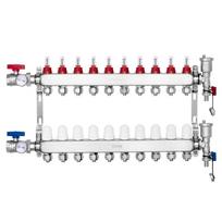 10-Branch Radiant Heat Manifold 1.27 cm PEX Tubing Floor Heating Manifold Set
