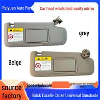 Sun Visor with Vanity Mirror for Buick Excelle, GT, Encore, Cruze, Chevrolet Sunshade Board Interior Gray Co-Driver