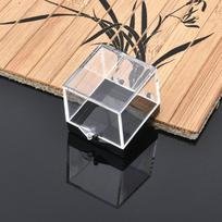 1-10Pcs Cube Transparent Plastic Box Cat Mineral Box Mineral Label Box Mineral Crystal Specimen Display and Collection Box 1Pcs