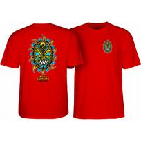 Powell Peralta Skateboard Shirt Nicky Guerrero Mask Red S įvairiaspalvis