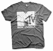 Officially Licensed MTV Cracked Logo Men'S T-Shirt S-XXL Sizes XXXXL