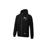 PUMA Athletics Windproof Warm Hooded Sports Jacket With Logo Men Outerwear Black 586542-51 M black