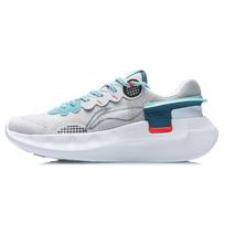 Li Ning Xie Yao Non-Slip Shock Absorbing Durable Low-Top Running Shoes Unisex sneaker Gray Blue ARHR043-3 43⅔ white