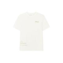 FILA 2023 New Summer Solid Color Tennis Simple Knit Short Sleeve T-Shirt Men tops Sweet-Cream F11M339104F-IV XXL white