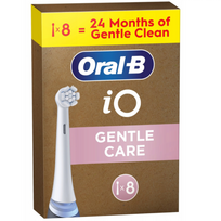 Oral-B iO Gentle Care x8 Dantų šepetėlio galvutės, Balta
