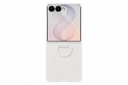 Samsung Galaxy Flip8 Silicone Ring Magnet Case White