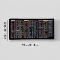 Mouse Pad Word/Excel/Ppt Shortcut Keys Desk Pad Mat Non Slip