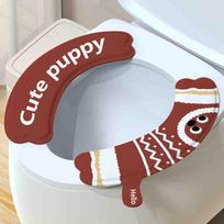 Universal Four Seasons Cat Toilet Seat Cushion Set - 2025 New Adhesive Pad for Comfort