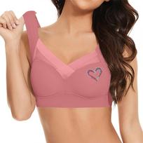 Women's Underwear, Large Size, No Steel Ring Vest, Thin Design, Side Cinching, Accessory Breast Gathering, Adjustable Bra 48