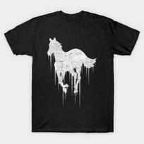 Men Black Print T-shirt Deftones Band No-Cut Heat Transfer Print Cotton Tshirt 2XL juoda