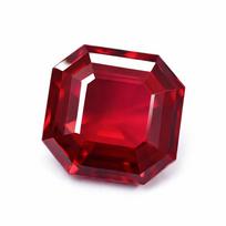 Square Shape 8 Ct CERTIFIED Natural Red Ruby FLAWLESS Loose Gemstone For Her/Him 12.5 mm Approx raudona