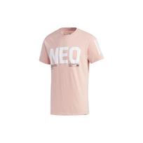 Adidas Neo Essential Short Sleeve Sports Tee Men Tops Vibrant-Pink GP5732 M white
