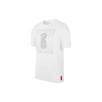 Nike Dri-Fit Kyrie Logo Print Basketball Short Sleeve T-Shirt Men Tops White CD1323-100 XXXL white