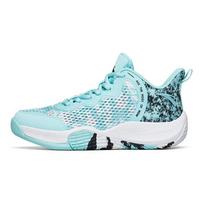 Anta Youth  Childrens Non-Slip Shock Absorbing Wear-Resistant Low-Top Basketball Shoes Kids Basketball Shoes Blue Black 312221103-1 33 white