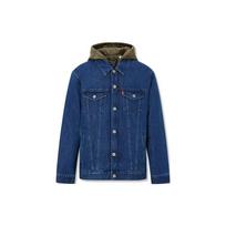 Levis Washed Detachable Collar Jacket Men jackets Blue A8411-0000 M