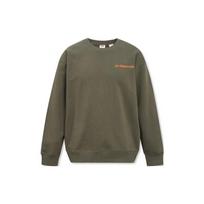 Levis Letter Design Vintage Loose Fit Long Sleeve Sweatshirt Men sweatshirt Green A9359-0000 L