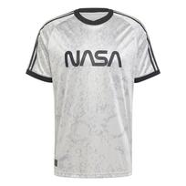Adidas X Juventus X NASA Collaboration Casual Sports Crew Neck Short Sleeve Football Shirt Men tops Light-Gray JE3131 S