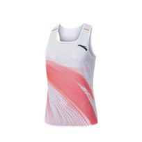 Anta Straight Leg Comfortable Versatile Casual Sleeveless Vest Women Tops Fluorescent-Bright-Red Printed 162445101-1 XL