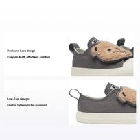 Converse Chuck Taylor All Star One Strap EasyOn Low TD Sherpa Bear - Sharkskin Baby Sneakers Grey Warm-Quarry Egret A11118C 23 white