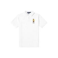 Polo Ralph Lauren Polo meškiuko logotipas Siuvinėtas Laisvalaikio trumpomis rankovėmis Polo marškinėlis Vyriški viršutiniai drabužiai Baltas 710792901-001 XS