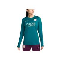 Nike Dri-FIT Paris Saint-Germain Outdoor Casual Sports Crew Neck Long Sleeve T-Shirt Women Tops Earth-Green FN9529-382 M