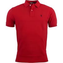 Polo Ralph Lauren Solid Color Polo Collar Short Sleeve Polo Shirt Men tops Red 710666997-003 XL