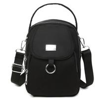 Nylon Women's Crossbody Bag - Casual Mini Tote with Multiple Zippered Compartments, Removable Shoulder Strap, Available In A Dozen Colors KTB juoda