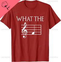 What The F Musical Note TShirt Print Original Design Gifts T Shirts Cotton  Print on Demand Camisas  Mens Fashion S