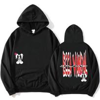 STAR BUNNY Hoodies ECCA VANDAL Graphic Print Sweatshirt Long Sleeve Women Pullovers Unisex Streetwear Casual Hooded Tops XS