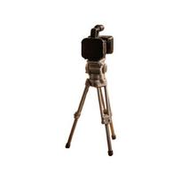 Mini Camera Tripod, Realistic Camera Tripod Miniature, Tiny Tripod with Camera for 1:12 Scale Doll Mansion Miniature House Accessory 1pc black