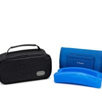 Portable Insulin Cooler Bag with Ice Pack - Compact Insulated Medicine Preservation Set tamsiai mėlyna spalva