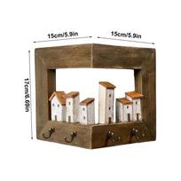 Key Holder Wall Mount Space Saving Storage Key Holder Wall-mounted Rack For Living Room Entryway Bathroom Kitchen Bedroom Coats