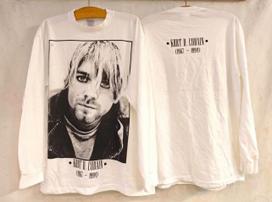 Vintage 1994 Nirvana Kurt Cobain Memorial 90s Band White RARE XL Shirt REPRINT Unisex T-Shirt M
