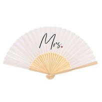 Fan Crafts Mr Mrs Hand Fan Large Bride Groom Wedding Fan Husband Wife Couple Hand Fan  Just Married balta