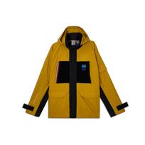 Adidas Originals Adv Jacket Colorblock Windproof Hooded Sport Men Jackets Spice-Yellow GV0928 M