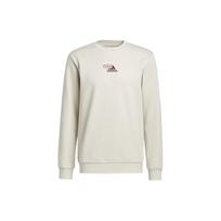 Adidas Opti G Sweat Logo Print Crew Neck Sweatshirt Men Tops White HM2497 L